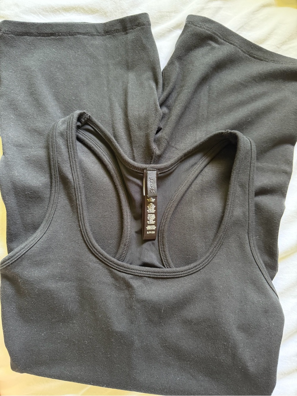 Black Racerback Tank Dress - Picture 3 of 3